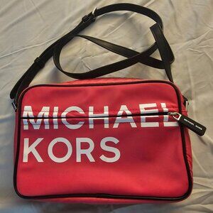 Michael kors waterproof hot pink purse
